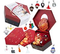 Get Trend Harry Potter Calendrier de l'Avent Bijoux 2026 Fille, 24 Surprise | Boîte à Bijoux avec Miroir Intégré, Bracelet en Acier Inoxydable et Breloques, Compte à Rebours de Noël Féérique, Idee Cadeau