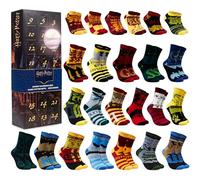 Get Trend Harry Potter Calendrier de l'Avent Chaussette 2026 Femme et Ado | EU 33 à 49, Chaussettes Fantaisie Multicolores avec Tricoté Doux et Respirant, Cadeu Femme et Ado (Multi Harry Potter)