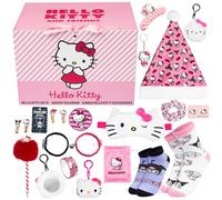 Get Trend Hello Kitty Calendrier de l'Avent 2026 Fille et Ados, 24 Pièces | Coffret Cadeau avec Chaussettes, Papeterie Accessoire et Plus, Compte à Rebours de Noël, Idee Cadeau Fille (Rose Hello Kitty)