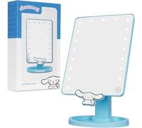 Get Trend Hello Kitty Cinnamoroll Miroir Coiffeuse LED, Miroir de Table avec Capteur Tactile et Plateau à Bibelot, Batterie Exploité Mirroir Maquilleur Lumineux, Voyage Accessoires (Bleu Cinnamoroll)