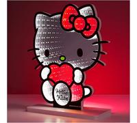 Get Trend Hello Kitty Sanrio Lampe LED 3D, Miroir Infini Kawaii à Brancher en USB, Décoration Chambre et Maison, Veilleuse Anime, Cadeau pour Elle (Multi Hello Kitty 3D)