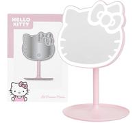 Get Trend Hello Kitty Sanrio Miroir LED Maquillage à Piles, Miroir de Table avec Socle Détachable, Idée Cadeau Femme & Ado (Rose/Hello Kitty)