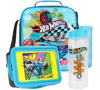 Get Trend Hot Wheels Set Sac Isotherme Repas Enfant, 3 Pièce Boite Repas