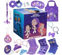 Get Trend Kpop Demon Hunter Huntrix Calendrier de l'Avent 2026 Fille, 24Pcs | Rumi Mira Zoey Compte à Rebours Noël avec Pince Cheveux, Petit Miroir, Masque de Nuit, Bijoux et Plus, Idee Cadeau Fille Noel