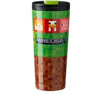Get Trend Minecraft Mug Isotherme de Voyage 425 ml/15 oz, Gourde Inox Gobelet Thermique, Tasse à Café Métal et Bouteille Sport (Multi Minecraft)