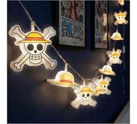 Get Trend One Piece Guirlande Lumineuse Intérieur 3D, Guirlande Led 10 en Fil de Cuivre Alimentée par Piles, 150 cm, Anime Merch Applique Murale pour Decoration Chambre, Idee Cadeau Manga