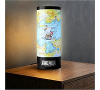 Get Trend One Piece Map Cylindrique Lampe LED, Table de Chevet Alimenté 3 Niveaux de Luminosité par USB C ou Piles, Lampe de Bureau pour Decoration Chambre, Anime Merch Idee Cadeau (Multi Map)