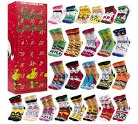 Get Trend Peanuts Snoopy Calendrier de l'Avent Chaussette 2026 Femme et Ado | EU 36 à 41, Chaussettes Fantaisie Multicolores avec Tricoté Doux et Respirant, Cadeu Femme et Ado (Multi Snoopy)