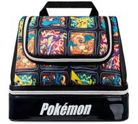 Get Trend Pokemon Sac Isotherme Repas Enfant, Sac Lunch Box avec Compartiment Double et Fermeture Eclair, Voyage ou Pique Nique Idee Cadeau (Noir/Multi Pokemon)