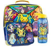 Get Trend Pokemon Sac Isotherme Repas Enfant Set, 3 Pièces Lunch Bag Isotherme 5L, Boite Repas 2L et BPA Gourde avec Paille 640 ml, pour École, Sortie ou Pique Nique, Cadeau Enfant (Multi Pokemon)