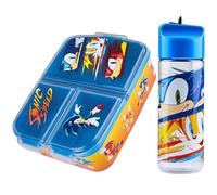 Get Trend SONIC THE HEDGEHOG Boîte à Goûter avec Compartiments et Gourde Enfant - École et Sortie