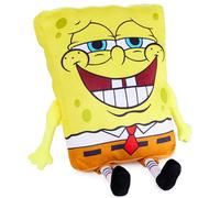 Get Trend Spongebob Squarepants Coussin 3D Enfant Ado et Adulte, Oreiller Décoratif en Polaire Douce pour Canapé, Décoration Chambre et Voyage (Jaune Spongebob, L35 x W28)