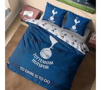 Get Trend Tottenham FC Parure de Lit 2 Personnes, Réversible Housse de Couette avec Taie Oreiller, Cosy Literie pour Chambre (Multi Tottenham Hotspur, Double)