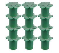 GETAJGHSD 12pièces Housses de Protection pour Canne de Jardin Plastique Caps de Protection Forme de Fleur pour Bâtons Bambou pour Clôture Bambou et Plantes Extérieures