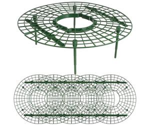 GETAJGHSD Accessoires de Support pour fraisiers 6pcs Plastique Vert pour Culture en bac surélevé facilitant l'aération et Le Maintien des Fraises
