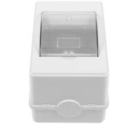 GETAJGHSD Boîtier de distribution électrique 3 voies IP65 en ABS et PC, blanc, boîtier disjoncteur avec fenêtre transparente, usage intérieur et extérieur, courant de coupure 3KA, design