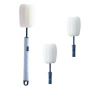 GETAJGHSD Brosse pour Nettoyer Tasses Manche Long et Éponge Amovible, Kit 3 Pièces en Pp Bleu pour Nettoyage Puissant des Bouteilles D'eau