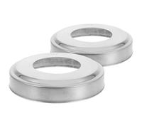 GETAJGHSD Capuchons Décoratifs Résistants à l'usure Lot de 2 Pièces en Acier Inoxydable Ajustement Argenté pour Main Courante de Piscine Enterrée
