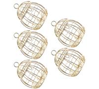 GETAJGHSD Coffret de Bonbons en Fer Doré de Cage à Oiseaux, Lot de 5 Pièces, Surface Lisse et Sûre, pour Mariage ou Présent Festif