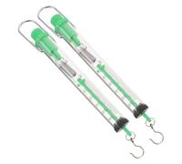 GETAJGHSD Dynamomètre Cylindrique Mécanique 2pcs Capacité 2500g 25n avec Crochet Suspendu en Plastique pour Applications en Classe Terrain Couleur Aléatoire