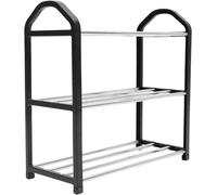 GETAJGHSD Étagère à Chaussures Niveaux Acier Inoxydable et Plastique Rangement Ménage Multifonction pour Maison Dortoir ou Entrée Étagère Stable pour Rangement de Chaussures Courtes