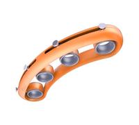 GETAJGHSD Extenseur de Doigts pour Guitare Orange en Abs et Silicone Acier Inoxydable, Outil D'expansion des Doigts pour Débutants, Pratique pour Piano et Instruments à Clavier