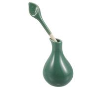 GETAJGHSD Flacon D'huile en Céramique Vert pour Aromathérapie et Massage Thaï, Finition Glaçure Élégante, Conservation du Parfum, pour Centres de Spa