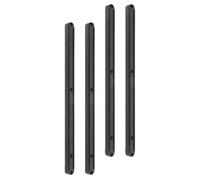 GETAJGHSD Lot de 2 Set de Set de Jeux de Rails de Tiroir en Plastique Noir 298mm pour Placard et Clavier, Surface Sécurisée, Application Polyvalente, Système de Glissières Coulissantes