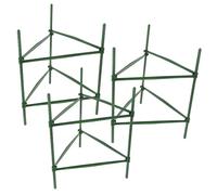 GETAJGHSD Lot de 3 Sets de Sets de Treillis en Acier et Plastique Vert pour Plantes Grimpantes, Support sans Outils pour Jardin et Tuteur Concombre Tomate