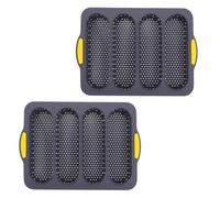 GETAJGHSD Moule Silicone 2 Pièces Résistant Chaleur Froid, Plaque de Cuisson Pratique pour Baguettes Françaises Maison