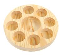 GETAJGHSD Organisateur D'huiles Essentielles Rond 9 Compartiments en Verre, Support de Rangement 13,6 Cm, Boîte à Bouteilles Essentielle pour Maison, Salon de Massage et Aromathérapie