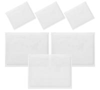 GETAJGHSD Pochettes Adhésives Transparentes en PVC Lot de 6 Résistantes à l'eau et Incassables pour Étiquettes D'entrepôt et Cartes pour Rayons de Supermarché et Entrepôt