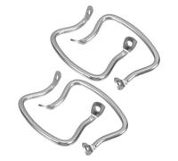 GETAJGHSD Poignée Installation Facile en Acier Inoxydable Casserole Latérale pour 4pcs avec Double Oreilles Courbées 7 Mm Compatible pour Ustensiles Cuisine Anti-brûlure