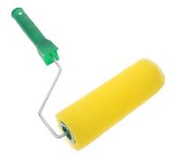GETAJGHSD Rouleau à Peinture Texturé en Éponge Jaune, Polyvalent et Facile à Nettoyer, pour Peinture Murale Extérieure avec Effet Décoratif