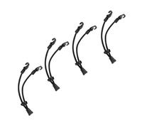 GETAJGHSD Sangle de Masque en Nylon Noir Confortable et Anti-dérapante, Lot de 4 Pièces, Prolongateur Réglable pour Masque et Lunettes Lors de Sorties ou Banquets