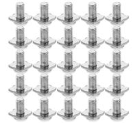 GETAJGHSD Set de Vis à Rondelle Carrée en Acier Carbone Lot de 40 Utilisation Polyvalente et Serrage Facile pour Bornier à Vis pour Accessoires de Commutateurs