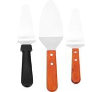GETAJGHSD Spatules Cuisine et Manche Confortable Set de 3 en Acier Inoxydable Surface Lisse pour Cuisson Maison et Barbecue