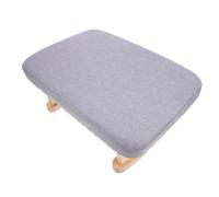 GETAJGHSD Tabouret à Genoux Tabouret de Contemplation en Bois et Coton-Lin, Gris, Multifonction, Compact et Portable, pour Changer de Chaussures, Salon et Bureau
