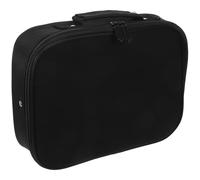 GETAJGHSD Trousse de Coiffure Noire en Tissu 29X28X8 CM Mallette à Outils de Coiffure, Paquet de Rangement pour Ciseaux et Tondeuse, pour Coiffeurs Mobiles