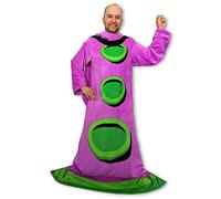 getDigital Tentacule Pourpre Couverture avec manches - Couverture confortable en polaire pour adultes - Produit amusant inspiré du jeu sur PC rétro Day of the Tentacle - Taille unique 200 x 140 cm