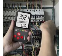 Getdoublerich ADMS9LN Multimètre numérique TRMS 6000 comptes avec graphique à barres analogique, testeur de tension automatique pour AC/DC, compact Pocket DMM avec lampe de poche