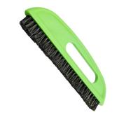 Getdoublerich Brosse verte avec poignée ergonomique, outil de lissage à poils longs pour application de décalcomanie murale, aide à la construction en plastique léger (27 x 8 cm)
