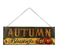 Getdoublerich Crochet de porte rustique en bois pour décoration de tournesol et citrouille d'automne pour pendaison de crémaillère d'intérieur 39 cm (JM00936)