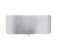 Getdoublerich Déflecteur d'air en aluminium pour chauffage à gaz extérieur, réflecteur pliable pour améliorer la rétention de la chaleur, installation pour parasol chauffant, argenté