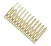 Getdoublerich Embout de tournevis à tige hexagonale de 50 mm, alliage d'acier haute dureté pour perceuse électrique et outils à main, PH00 PH0 PH1 PH2