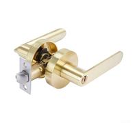 Getdoublerich Loquet de porte en alliage d'aluminium 17 cm finition dorée | Poignée élégante à trois barres, couvercle rond doré, 17 cm de long, alliage d'aluminium, utilisation dans la chambre à