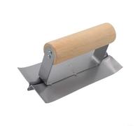 Getdoublerich Truelle de bordure en acier inoxydable pour béton et rainureuse à ciment, ensemble d'outils d'angle à 90° pour finition interne/extérieure et cloison sèche (type B)
