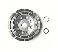 GETRWLBN Disque Diamant 125 mm pour Béton, Meule Abrasive 2 Rangées à Poncer Béton,Pierre,Granit et Maçonnerie,Alésage 22,23 mm pour Meuleuse 125 mm