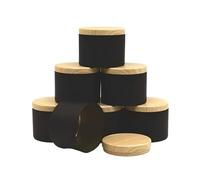 GETSTREE Boîtes à Bougies avec couvercles, 12 pièces, Pot de Bougie Rond 4oz Couvercle, Pots d'aromathérapie DIY, boîtes thé Lron, conteneur Stockage Voyage