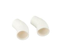 Gettimore 2pcs Nettoyeur de Piscine Coude 45 Degrés pour Pièces de Rechange Zodiac pour Baracuda W70244 PVC Blanc